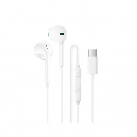 Borofone Earphones BM100 Fuente with microphone Type C (DAC) white