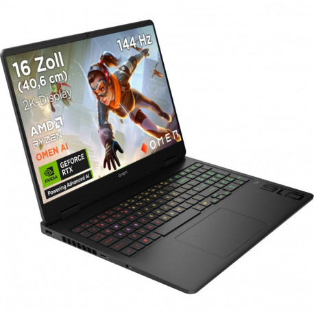 sülearvuti 16-ap0191ng AMD Ryzen 9 8940HX NVIDIA GeForce RTX 5060 32GB DDR5 1TB (1TB SSD) ilma opera