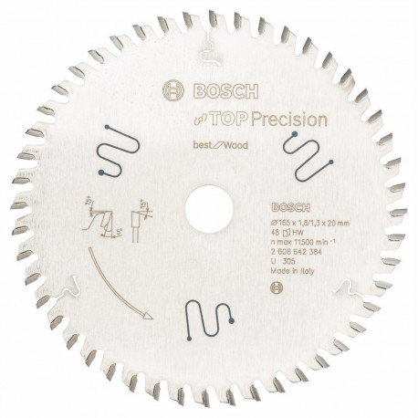 Best for Wood ketassaagitera Ø165mm 48Z ava20mm käsiketassaagidele