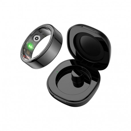COLMI R02 Smart Ring, size 9, 18.9 mm (black) + charging case