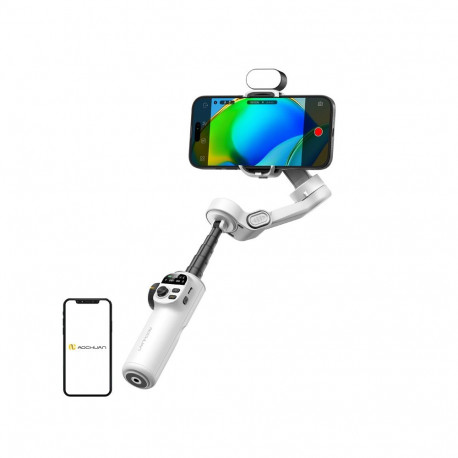 AOCHUAN X2 Gimbal with RGB Lighting (White)
