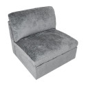 Modular sofa SAMOA 1-seater armless section, grey