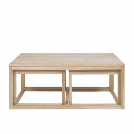 Diivanilaua komplekt CORNUS 3 tk, valge