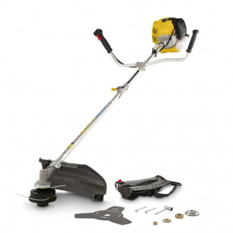 Powerplus POWEG30408 brush cutter, 42.7cc, 25.4mm, 8000/8500min-1, 460/255mm, 0.95L, 2-stroke, 2-in-
