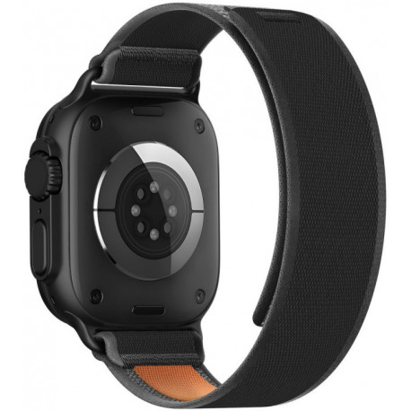 Tech-Protect kellarihm Nylon Elite Apple Watch 44/45/46/49mm, must/oranž