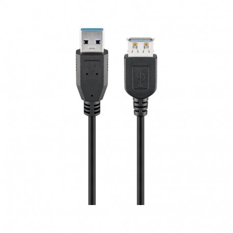 USB kaabel Wentronic USB-A (M) - USB-A (F), 3m
