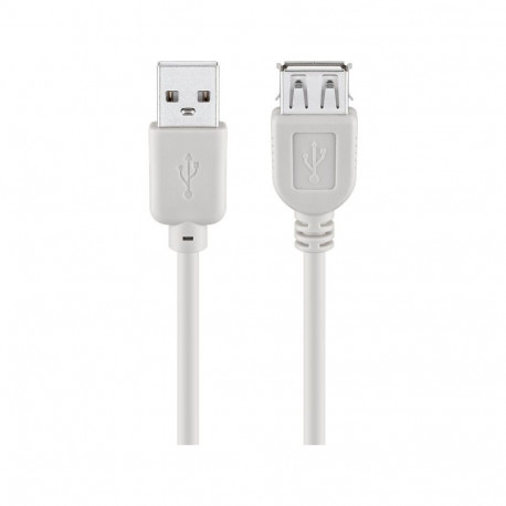 USB kaabel Wentronic USB-A (M) - USB-A (F), 3m