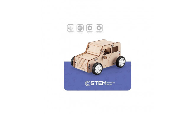 Wooden Assembly Kit Pull the Car, STEM Educational Toy