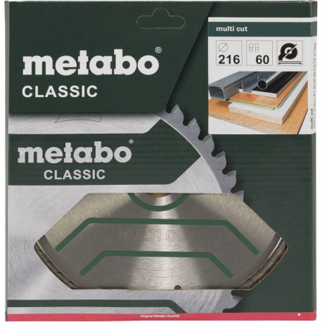 Metabo saeketas MultiCutClassic 216x30 60 FZ/TZ 5neg