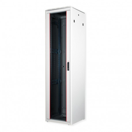 "ROLINE 19-Zoll Netzwerkschrank Pro 47 HE, 600x600 BxT Glastr grau"