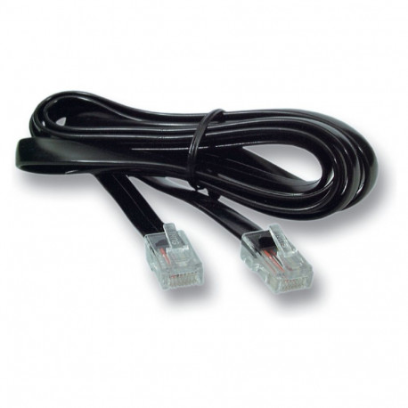 "EFB Modularkabel schwarz, 2 x RJ10 (4/4) Stecker, 1:1, 15,0 m"