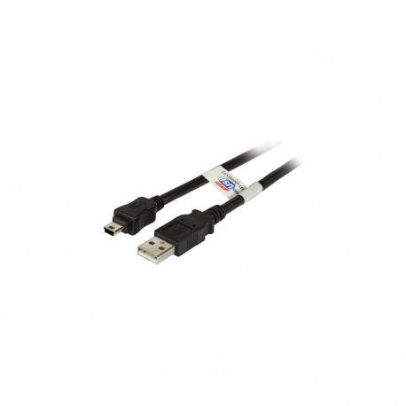 "EFB USB2.0 Anschlusskabel A-Mini B (5polig), St.-St., 0,5m, schwarz, Premium"