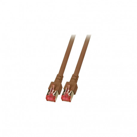 "EFB RJ45 Patchkabel Cat.6 S/FTP LSZH braun 0,15m"