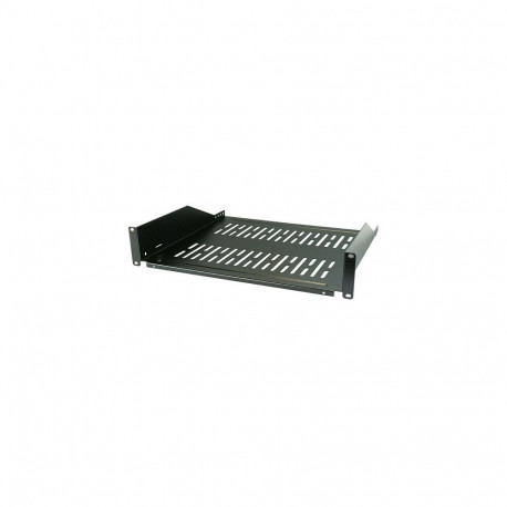 "EFB 19"" 2HE Fachboden, Tiefe 400 mm, Traglast 22 kg, RAL9005"