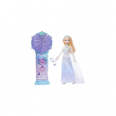 Disney Frozen Jewel Reveal Elsa Fashion Doll w/ 8 Surprises Including Gem Box &amp; 10 Accessori