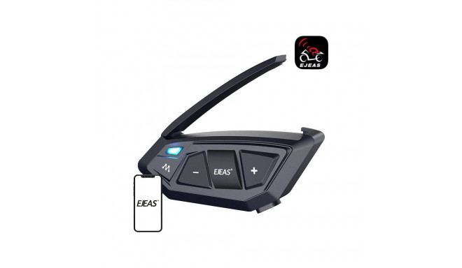 Motorcycle Intercom - EJEAS MS20 Bluetooth 5.1, 3000m Range, 20 Users Black
