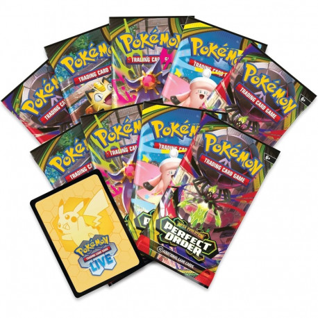 Trading Card Game - Pokémon Mega Evolution: Perfect Order Elite Trainer Box, 9 Booster Packs, Promo 