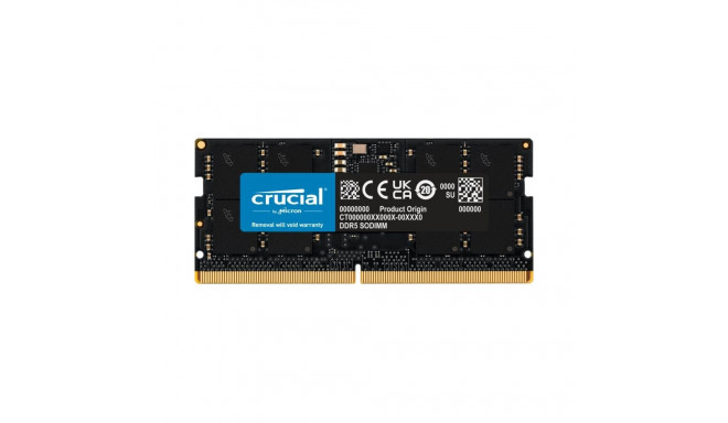 RAM Module - Crucial 24GB DDR5 5600MHz SO-DIMM ECC Memory Module Black
