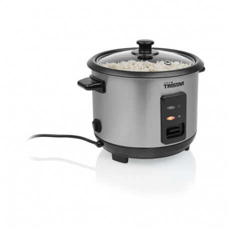 Tristar | RK-6146 | Rice cooker | 400 W | 1 L | Number of programs 0 | Black/Stainless steel
