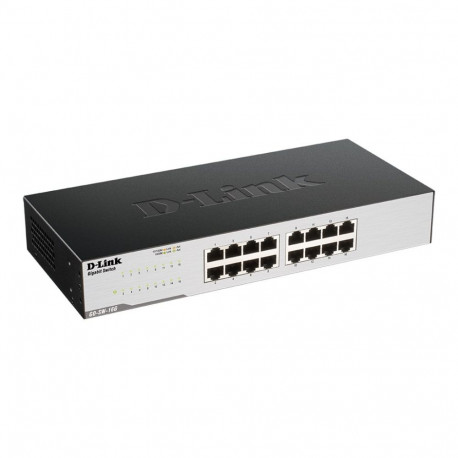 D-Link võrgulüliti GO-SW-16G/E 16-pordiline gigabitine lihtne, haldamata, lauale/riiulile paigaldata