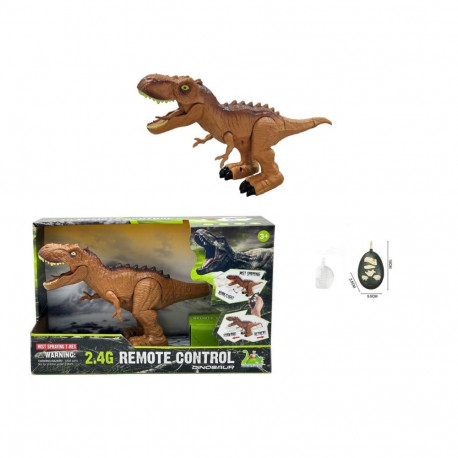 Puldiga dinosaurus valguse, heli ja veeauruga