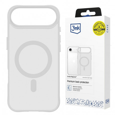 3mk Smoke MagCase for iPhone Air - White-Translucent