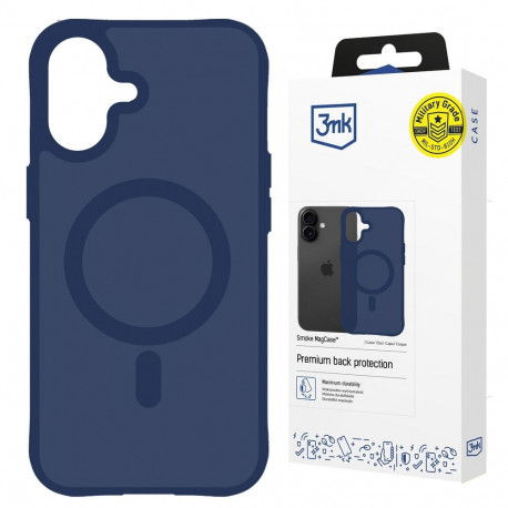 3mk Smoke MagCase for iPhone 17 - Blue-Translucent
