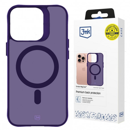 3mk Smoke MagCase for iPhone 16 Pro Max - Purple-Translucent