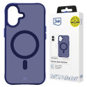 3mk Smoke MagCase for iPhone 16 - Blue-Translucent