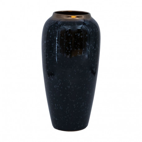 Vaas TITAN STONE D17xH32cm, must/hall