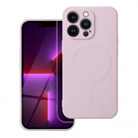 Case for Samsung A27 Silicone Mag Cover compatible with MagSafe (camera protection) pink