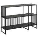 Riiul STRINGTON 120x35x83 cm, must
