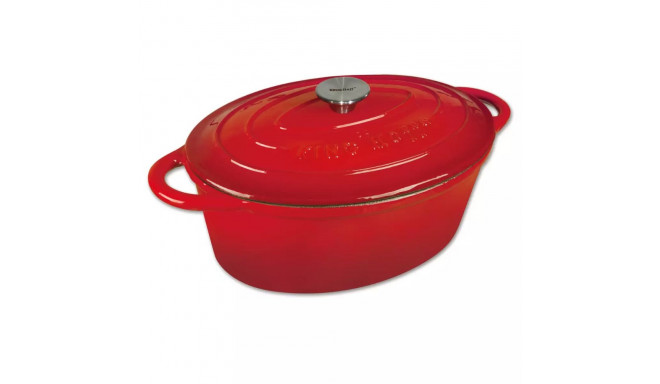 Brytfanka 4,5l, żeliwo czerwony kinghoff