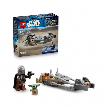 CONSTR LEGO MANDALORIAN&GROGU BIKE 75436
