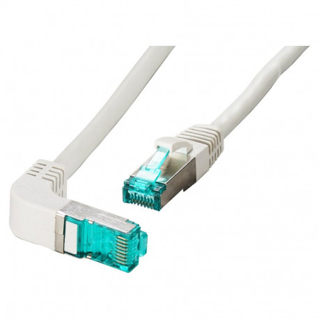 "EFB RJ45 Patchkabel Cat.6A S/FTP LSZH 1x90 grau 0,25m"