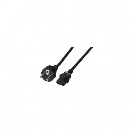 "EFB Netzleitung Schutzkontakt 180 - C13 180, schwarz, 5,0 m, 3 x 1,00 mm"
