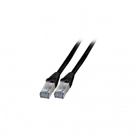 "EFB RJ45 Patchkabel Cat.6A S/FTP TPE, 6KV schwarz 15m"