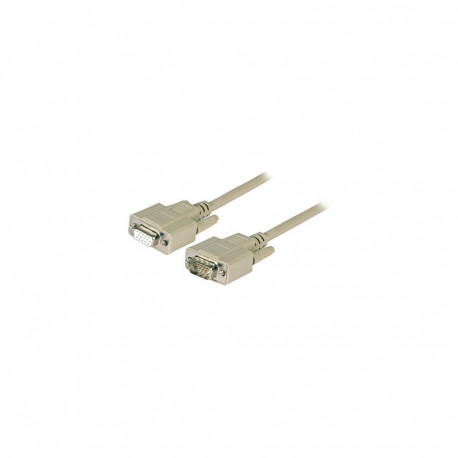 "EFB VGA Verlngerungskabel, 2x HD-DSub 15, St.-Bu., 3,0m, beige"