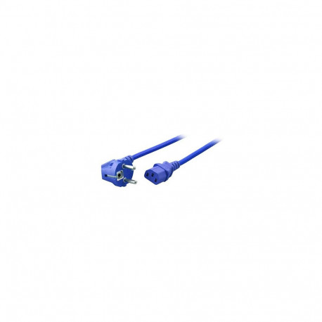 "EFB Netzleitung Schutzkontakt 90 - C13 180, blau, 1,8 m, 3 x 0,75 mm"