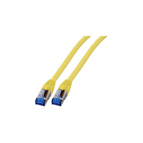 "EFB RJ45 Patchkabel Cat.6A S/FTP TPE Cat.7 Rohkabel superflex gelb 0,15m"
