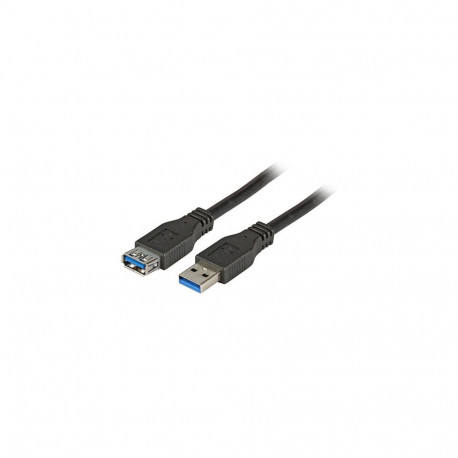 "EFB USB3.0 Verlngerungskabel A-A, St.-Bu., 3,0m, schwarz, Classic"