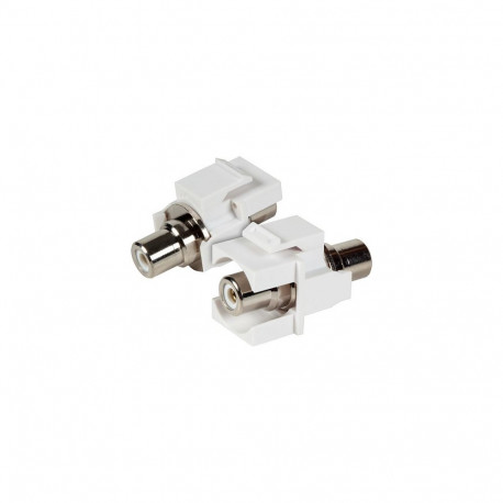 "EFB Keystone Einbauadapter Cinch wei, weier Ring"