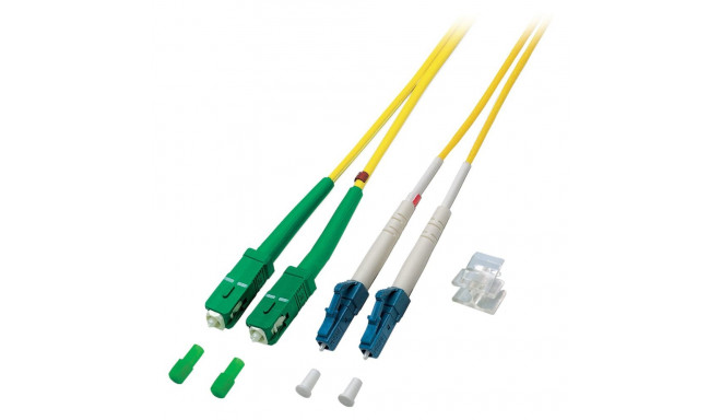 "EFB Duplex Patchkabel LC-SC/APC OS2 G652D 0,5m LSZH 2mm gelb"