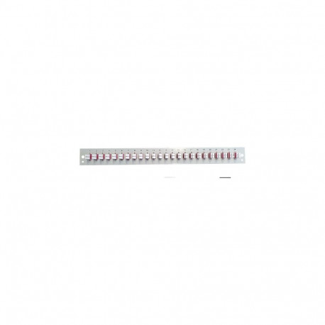 "EFB Bestckte Frontblende mit 24 x LC Duplex Kupplung OM3, grau"
