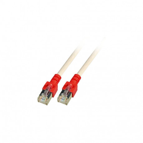 "EFB RJ45 Patchkabel Cat.5e SF/UTP PVC Tlle rot CCA crossed grau 3m"