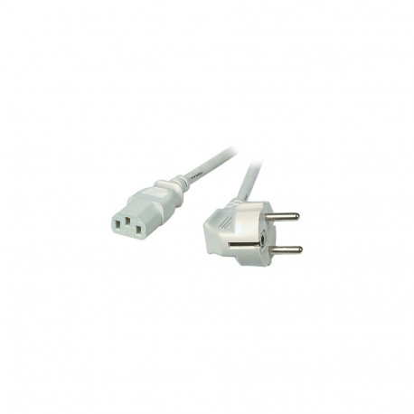 "EFB Netzleitung Schutzkontakt 90 - C13 180, grau, 2,0 m, 3 x 0,75 mm"