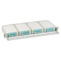 "FTTH 19"" 1HE Trger fr 8x Moduleinschbe,FTTH-MODUL-X inkl. Kabelf"