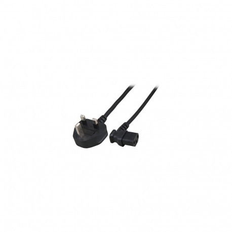 "EFB Netzleitung UK BS1363A-C13 90 , schwarz, 1,8 m, 3 x 0,75 mm"