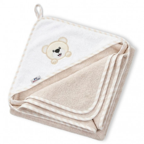 Bocioland bath cover 80x80 cream bear BL049