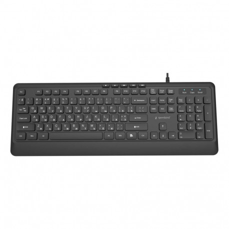 Gembird KEYBOARD MULTIMEDIA USB CYRILL/BLACK KB-MCH-05-CYRL